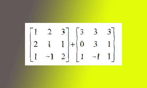 Sum of Matrices Calculator